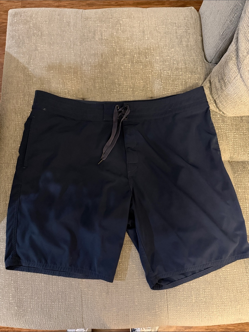 Birdwell Navy Blue Swim Board Shorts with Drawstring